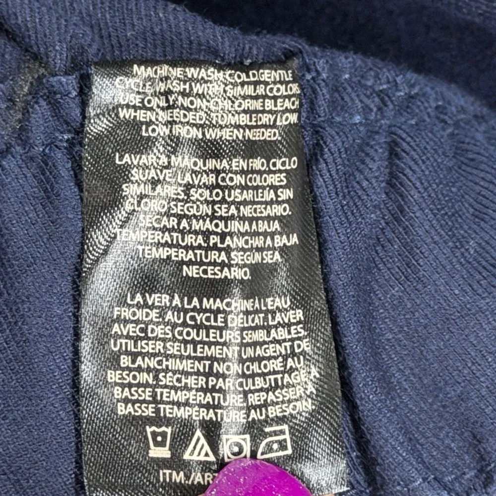 Banana Republic Tencel Linen Pants Womens XL Blue Tapered Relaxed Minimalist